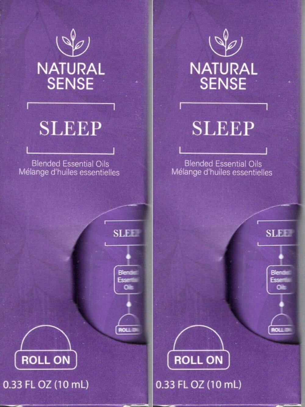 Natural Sense Sleep Blended Essential Oils Roll-On Purple Unisex Aromatherapy